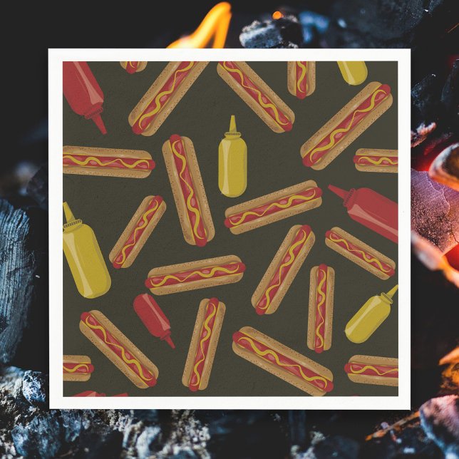 Hot dog BBQ Napkins (Creator Uploaded)