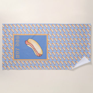 Hot dog beach towel