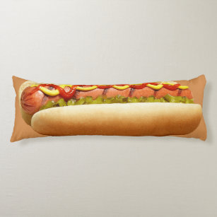 hot dog shaped pillow