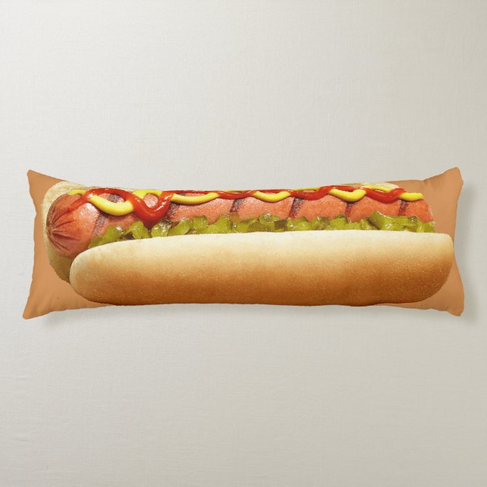 long hot dog pillow