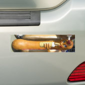 Hot Dog Bumper Sticker (On Car)