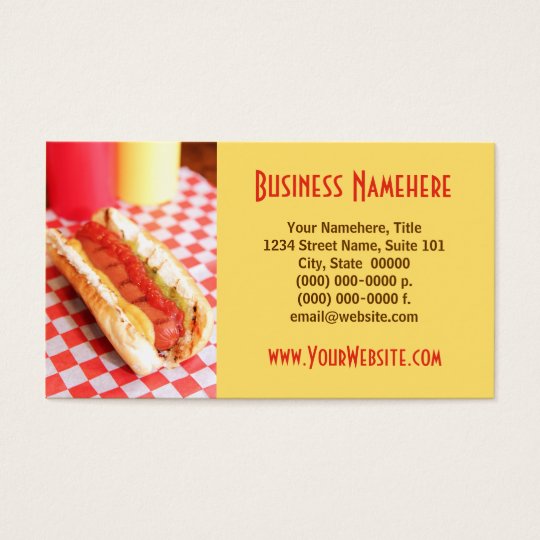 Hot Dog Business Cards