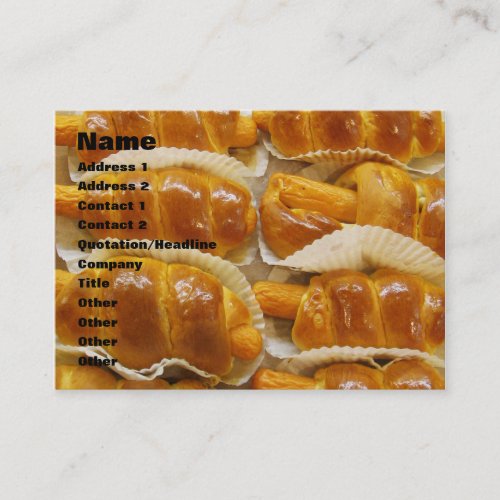 Hot Dog Cake  Asian Dessert Food Business Card