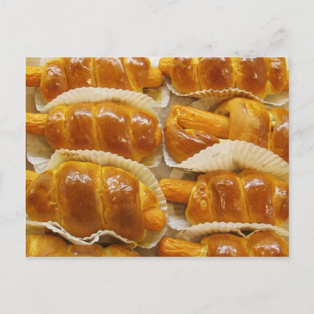 Hot Dog Cake ... Asian Dessert Food Postcard (Front)