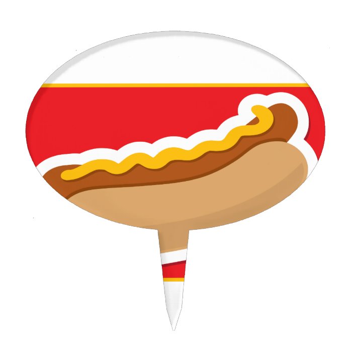 Hot Dog Cake Toppers