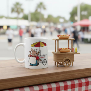Hot Dog Cart Vendor Street Food Seller Coffee Mug