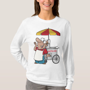 Hot Dog Cart Vendor Street Food Seller T-Shirt