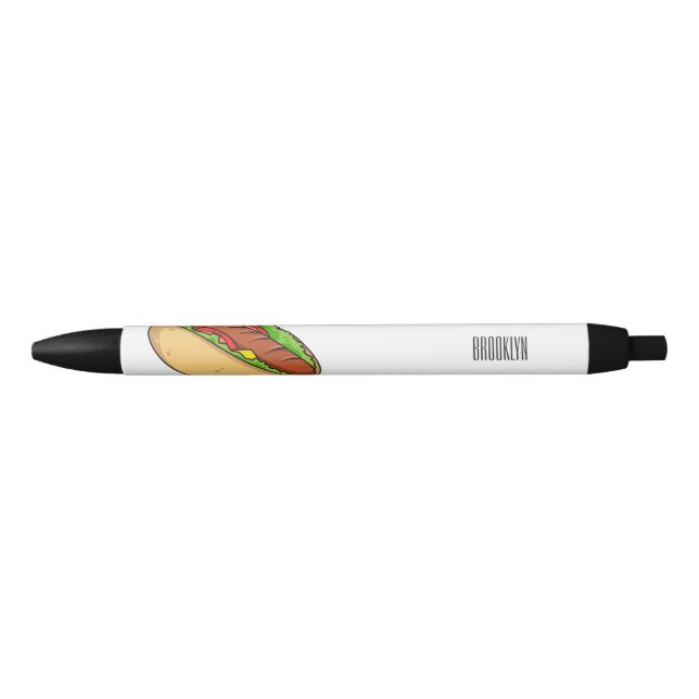 Hot dog cartoon illustration pen (Front)