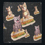 hot dog cat invasion bandana<br><div class="desc">pussy , cat , meme , cats , galaxy , cute , kittens , pet , puppy , "hot dog" , universe , kitten , invasion , cosmic , "cute cat" , feline , lolcats , "cat meme" , lovable , "lol cats" , "orange cat" , "space cat" , "cat...</div>