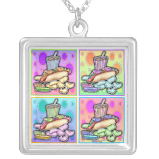 Hot Dog & Chips Necklace