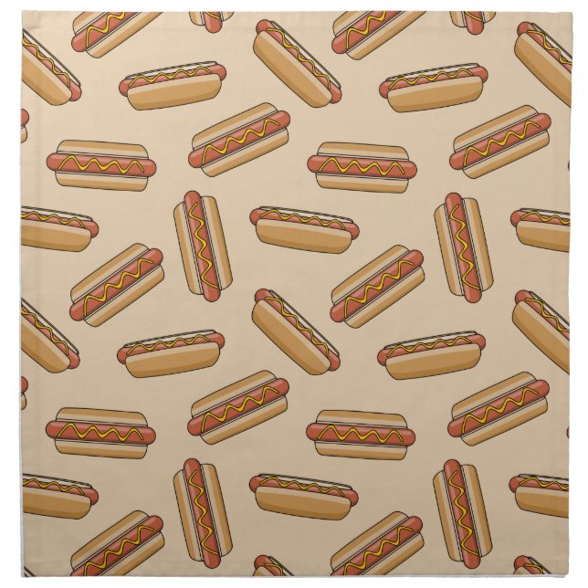 Hot dog cloth napkin (Front)
