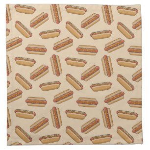 Hot dog cloth napkin