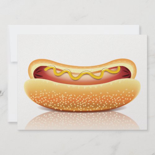 Hot Dog Cookout Party Invitation