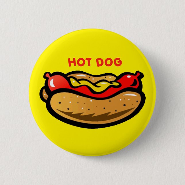 Hot Dog Custom Color Button (Front)
