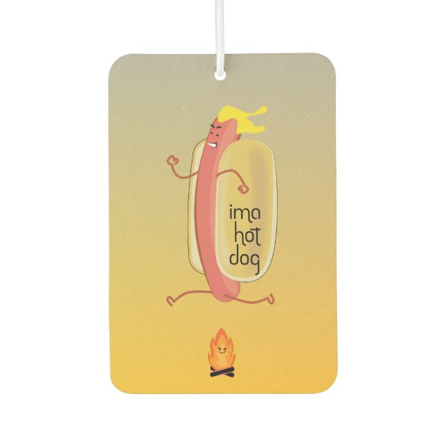 Hot Dog Dare Devil Air Freshener (Front)