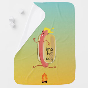 Hot Dog Dare Devil Baby Blanket