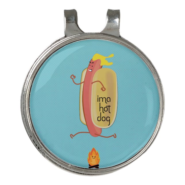 Hot Dog Dare Devil Golf Hat Clip (Front)
