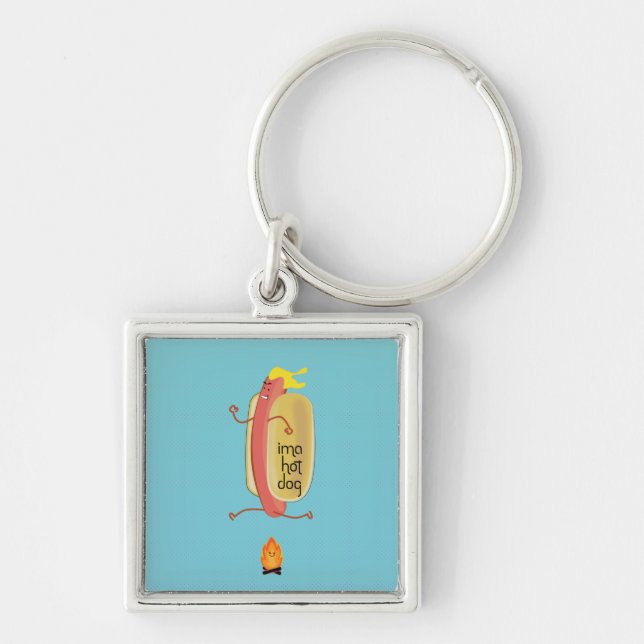 Hot Dog Dare Devil Keychain (Front)