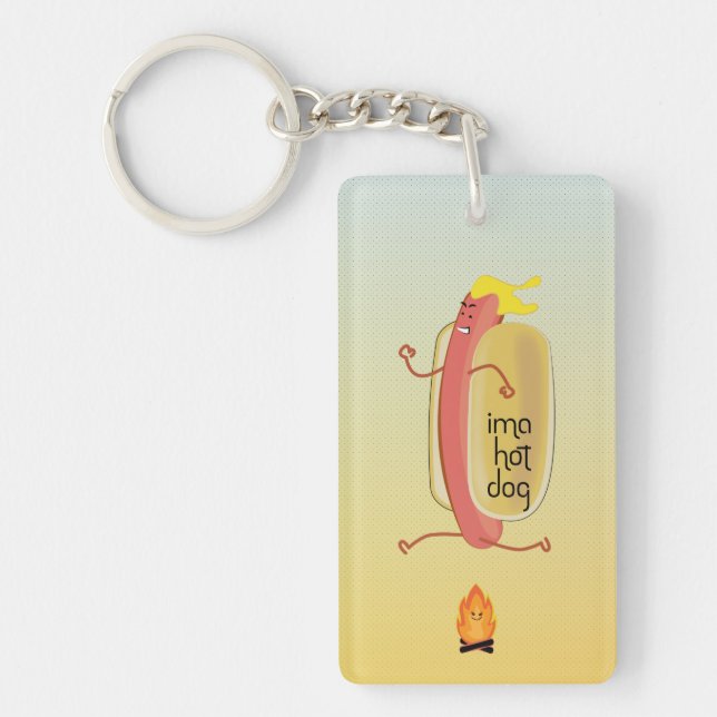 Hot Dog Dare Devil Keychain (Front)