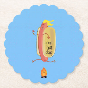 Hot Dog Dare Devil Paper Coaster