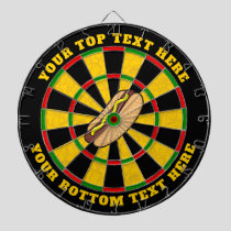 Hot Dog Dartboard with Custom Text