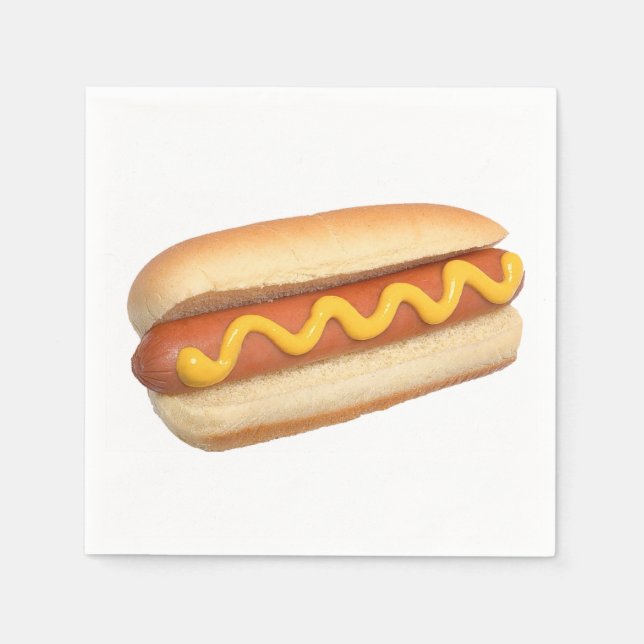 "Hot Dog" design paper napkins (Front)