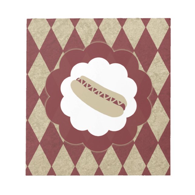 hot dog diamonds notepad (Front)