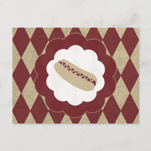 hot dog diamonds postcard