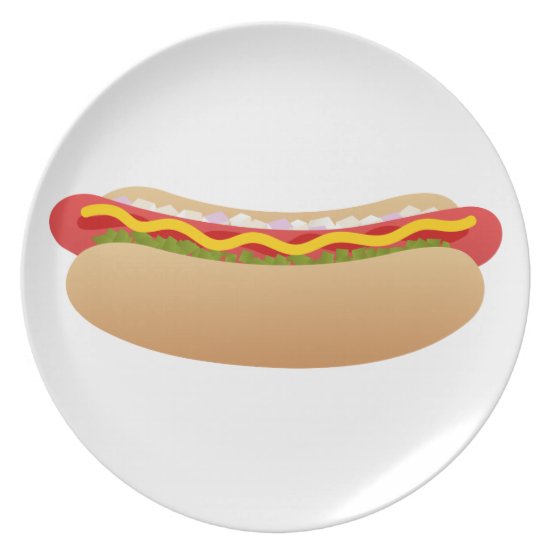Hotdog Plates Zazzle