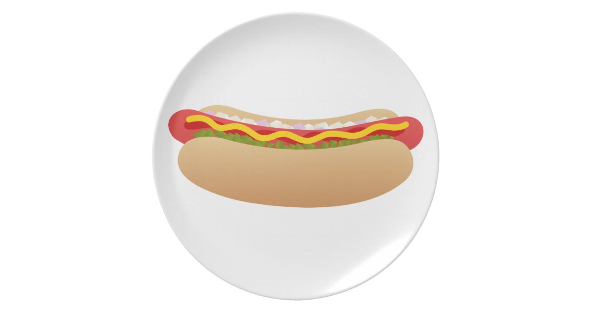 Hot Dog Dinner Plate