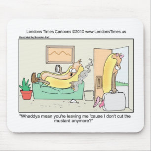 Hot Dog Divorces Funny Tees Mugs & Gifts Mouse Pad