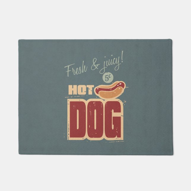 Hot Dog Doormat (Front)