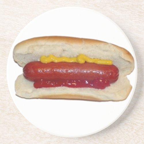 Hot Dog Drink Coaster