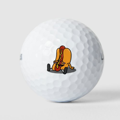 Hot Dog Dude Golf Balls