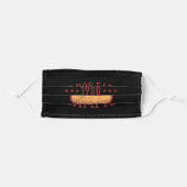 Hot Dog Eating Champion 1980 Hot Dog Eating Adult Cloth Face Mask (Front, Folded)