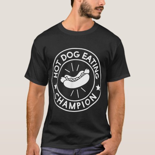 Hot Dog Eating Champion Funny T_Shirt