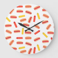 Hot Dog Fast Food BBQ Pattern 