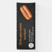 Hot Dog Fast Food Restaurant Or Diner Custom Banner (Vertical)
