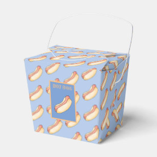 Hot dog favor boxes