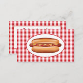 Hot Dog For Fast Food Diner, Stand Or Restaurant Business Card (Front/Back)