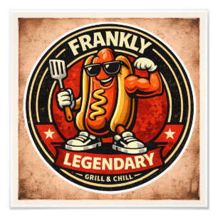 Hot Dog - Frankly Legendary - Foodie Fiends Photo Print