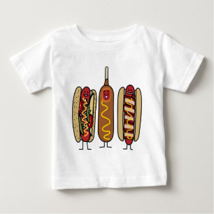 Hot Dog Friends Baby T-Shirt