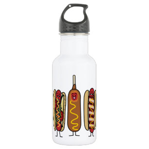 Hot Dog Friends Stainless Steel Water Bottle