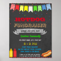 Hot dog Fundraiser event template