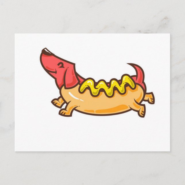 Hot Dog-Funny dog Postcard (Front)