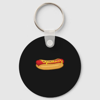 Hot dog funny hot dog lover performance keychain