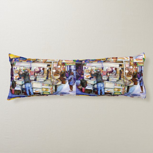 Hot Dog God, New York Body Pillow (Front)