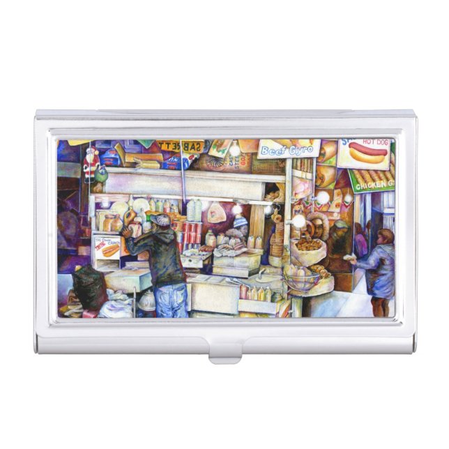 Hot Dog God, New York Business Card Case (Front)