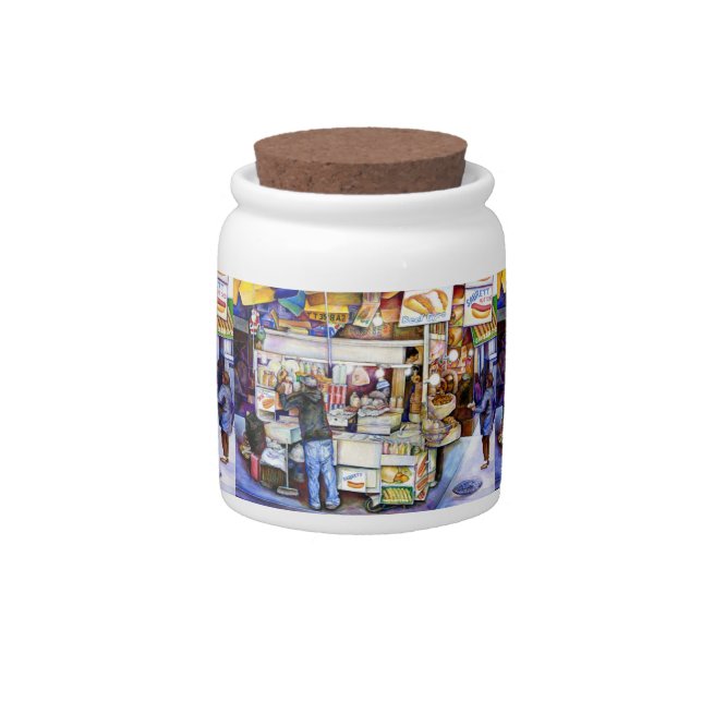 Hot Dog God, New York Candy Jar (Front)