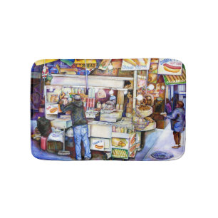 Hot Dog God, New York City Bathroom Mat